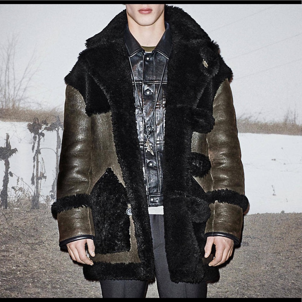 Coach Shearling Jacket in Green